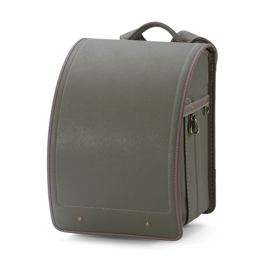 ノブレス 牛革ハイブリッド157シボ モスグレイ×ブラウン